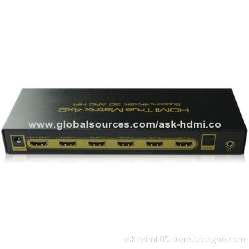 4x2 HDMI matrix switch, 4k 3D, full HD